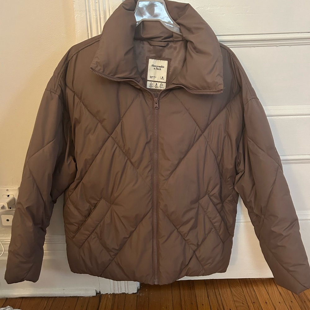 Abercrombie & Fitch Taupe Puffer Jacket